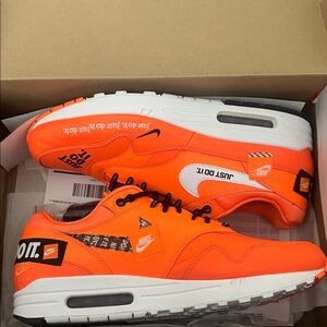 Lightly used Nike Air Max 1 Bright Orange with White Accents